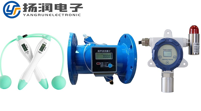 4位LCD段碼屏的應(yīng)用：電子跳繩，超聲波流量計，氣體報警器