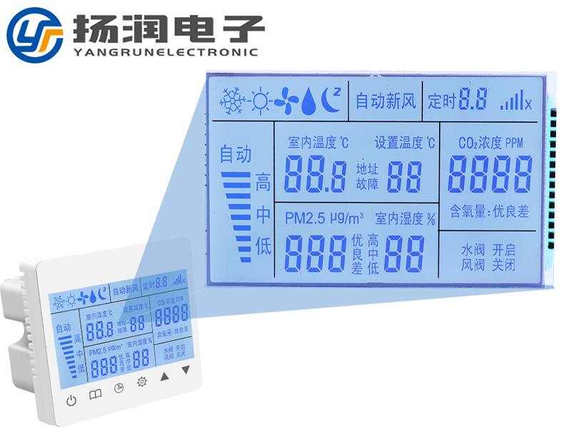 新風機控制器LCD顯示屏